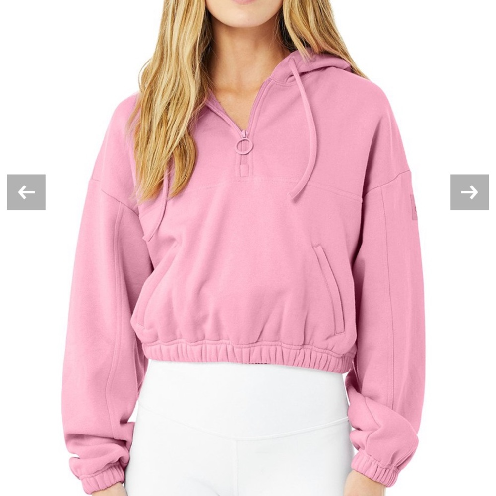 Alo half-zip cropped sweatshirt